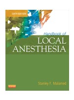  Handbook of Local Anesthesia, 6th  