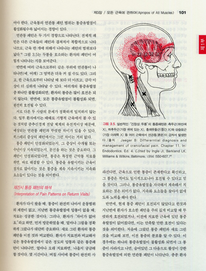 통증유발점의 기전과 치료 - 1권 : 상체 (트라벨.사이몬스)