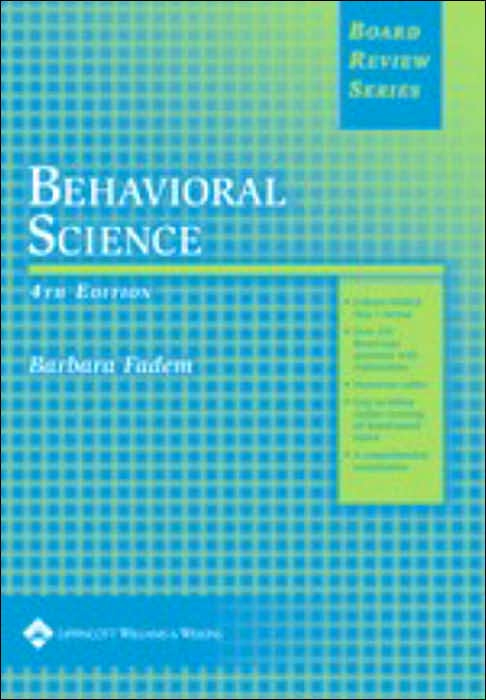 Behavioral Science (Board Review Series), 4e