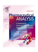 Pharmaceutical Analysis,2/e- A Textbook for Pharmacy Students and Pharmaceutical Chemists