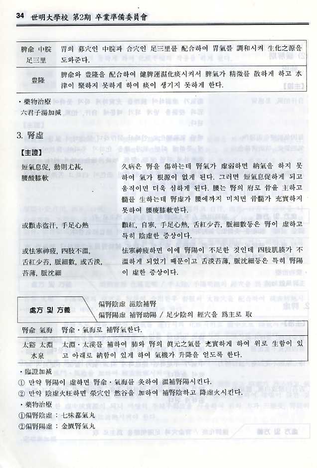 침구내과학