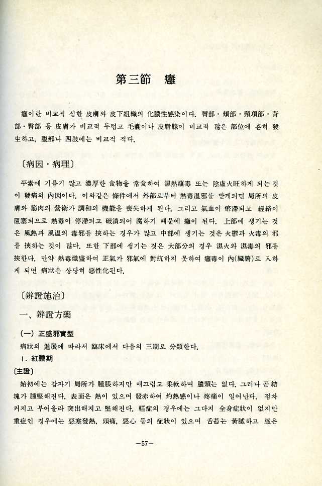 외과피부과의변증론치