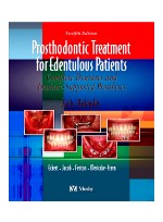 Prosthodontic Treatment for Edentulous Patients (4e) - Complete Dentures and Implant-Supported Prostheses