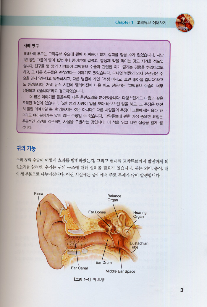 어린이 중이염과 고막튜브(A Parent's Guide to Ear Tubes)
