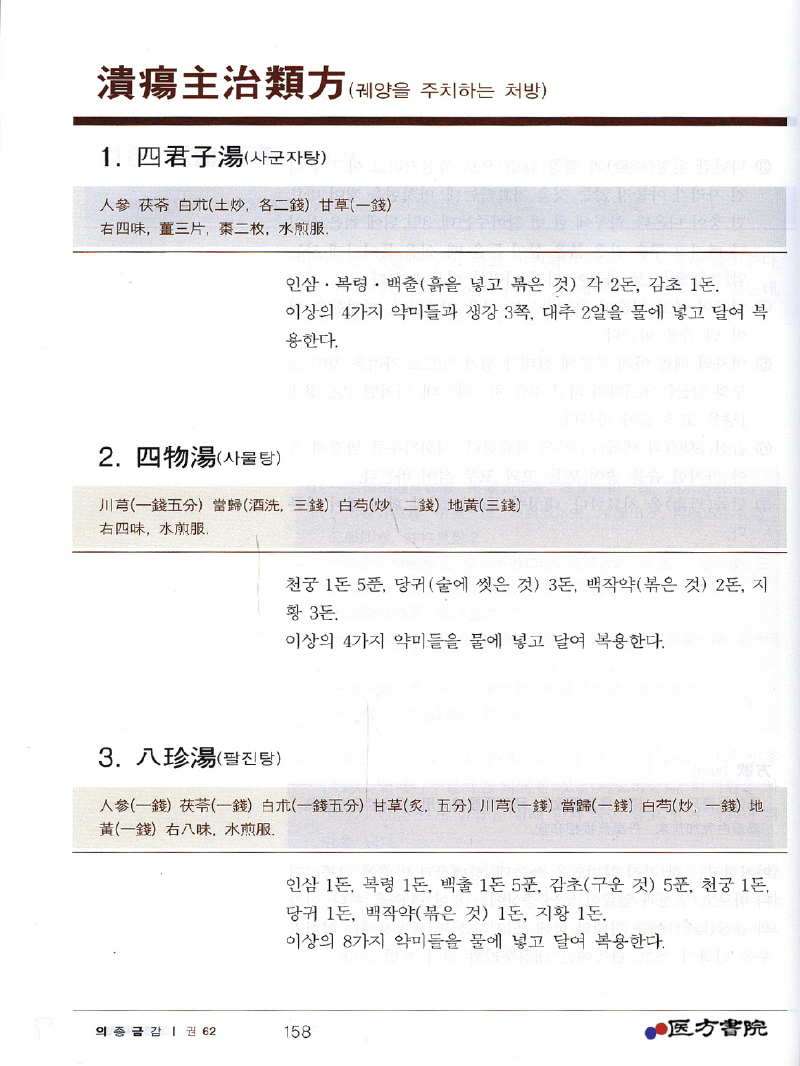 대역의종금감(편집외과심법요결)