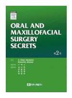 ORAL AND MAXILLOFACIAL SURGERY SECRETS 제2판