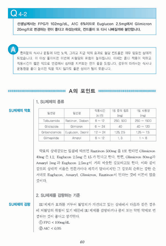 외래 당뇨병 진료 - 환자의 물음에 답한다