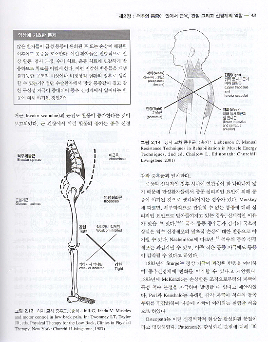 척추재활도수치료학 (CD1장포함)