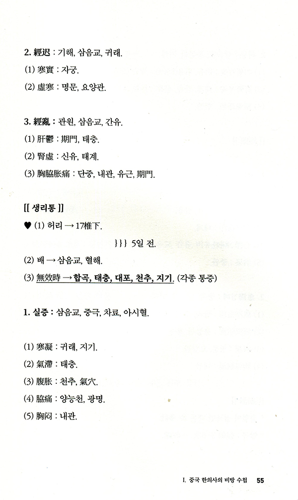 중국한의사의 비방수첩 (침구편)