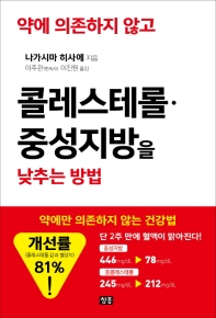 약에 의존하지 않고 콜레스테롤, 중성지방을 낮추는 방법  약에만 의존하지 않는 건강법 