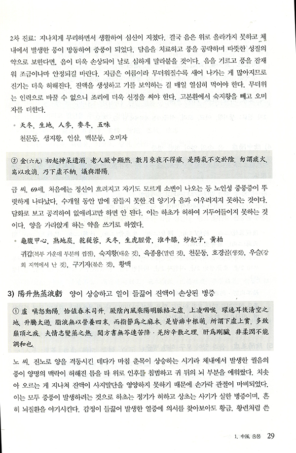 임증지남의안 臨證指南醫案