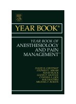 Year Book of Anesthesiology and Pain Management 2011